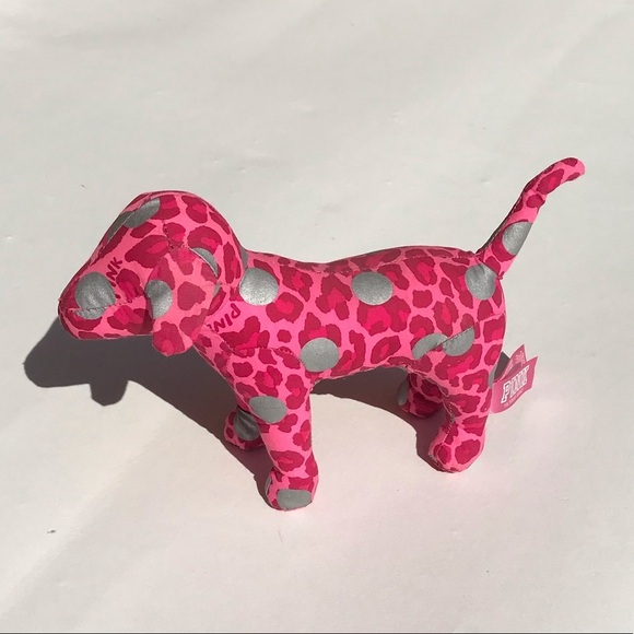 PINK Victorias Secret Collectable Mini Dog Leopard - Picture 1 of 8